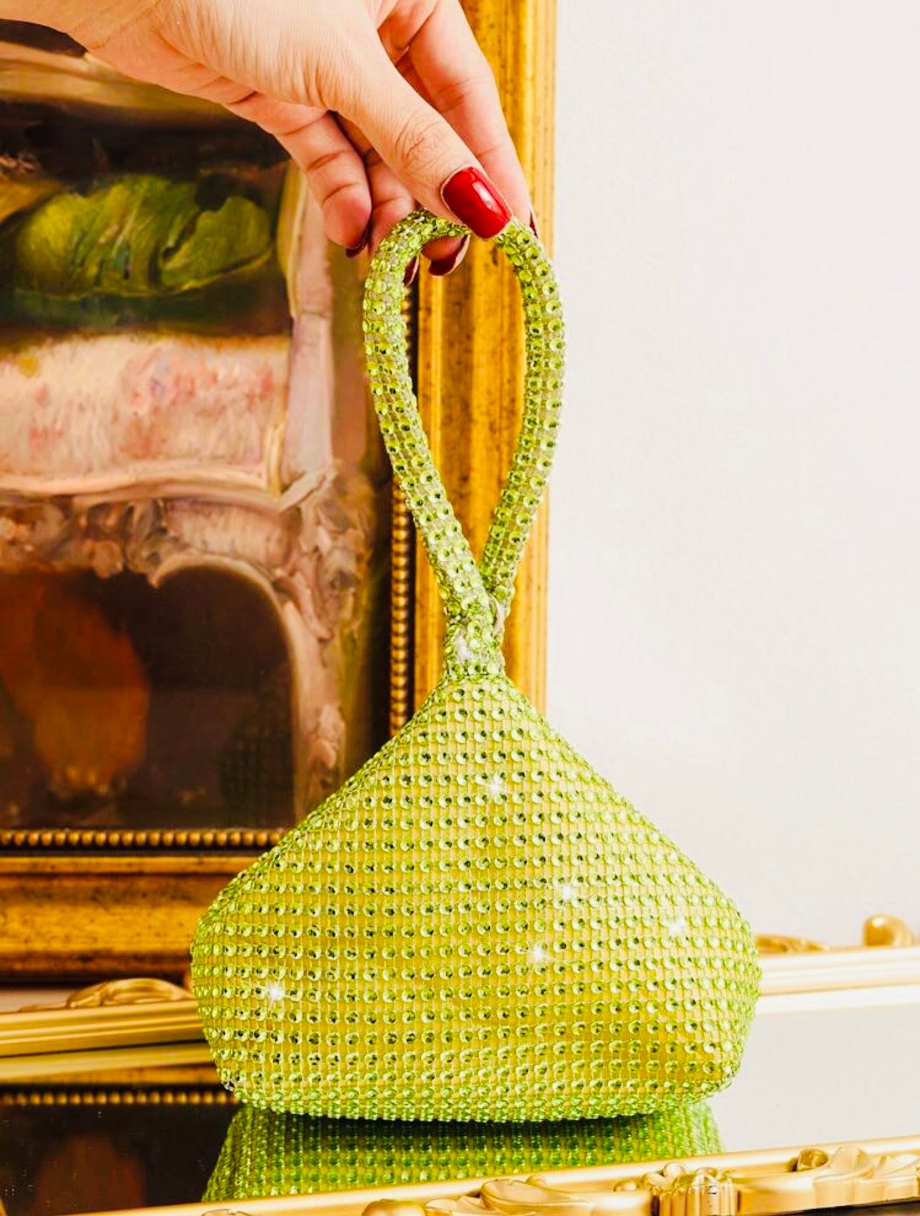 MINI RHINESTONE EVENING CLUTCH BAG