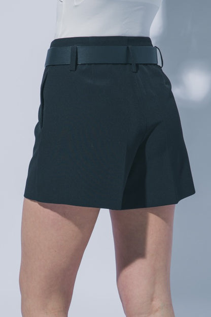 HIGH WAISTED BELTED SHORTS