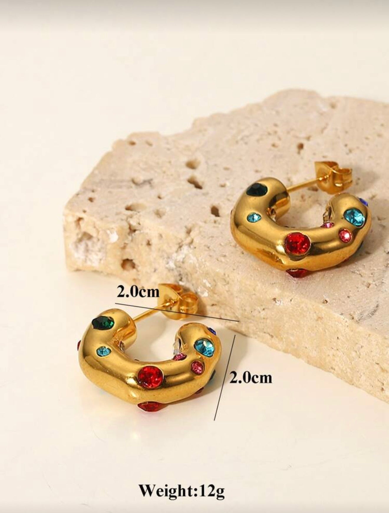 CUFF HOOP EARRINGS
