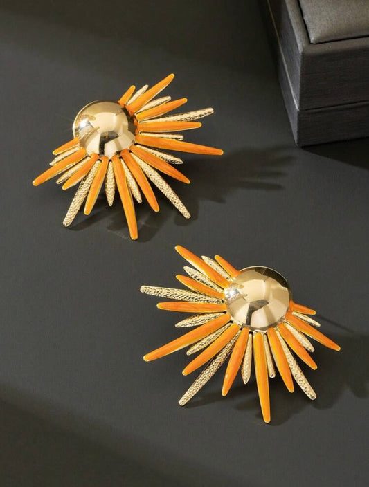 METALLIC GEOMETRIC EARRINGS