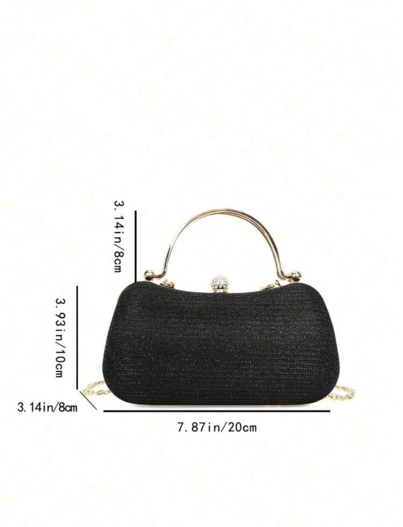 GLITTERING EVENING CLUTCH BAG