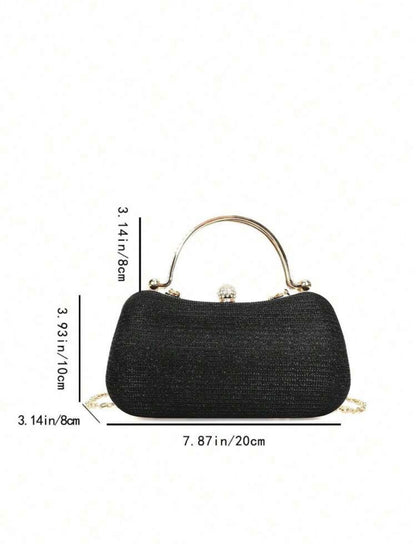 GLITTERING EVENING CLUTCH BAG