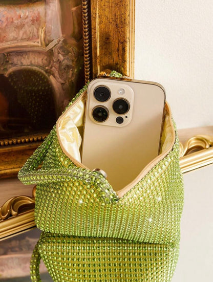 MINI RHINESTONE EVENING CLUTCH BAG
