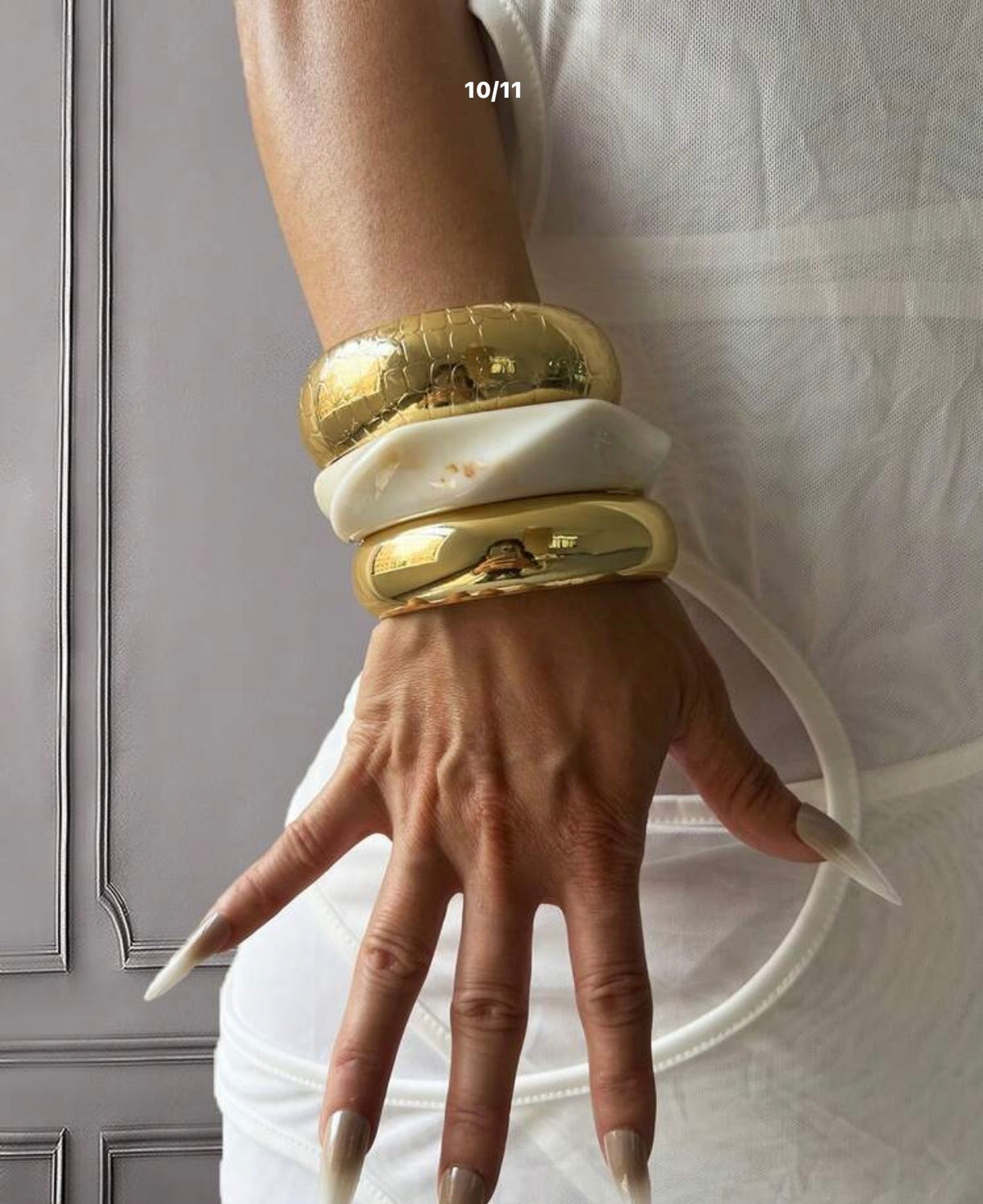 3 PCS RSIGN OPEN CUFF BANGLES SET
