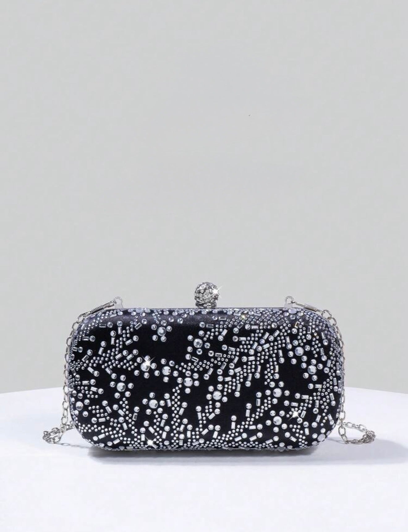 FLORAL SEQUIN EVENING CLUTCH BAG