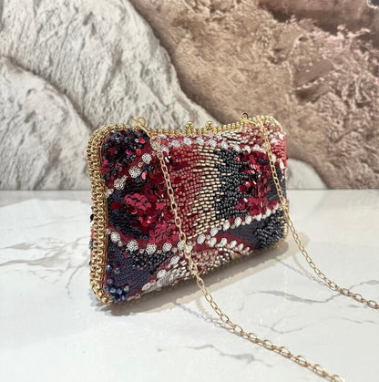 LUXURY RHINESTONE EVENING CLUTCH BAG