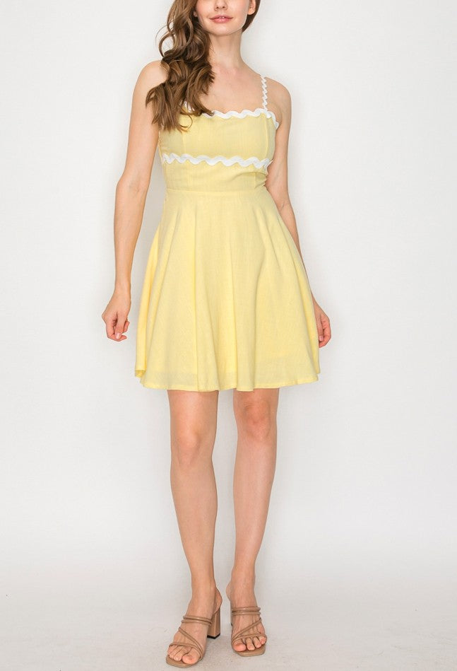 Flowy Pleated Mini Dress