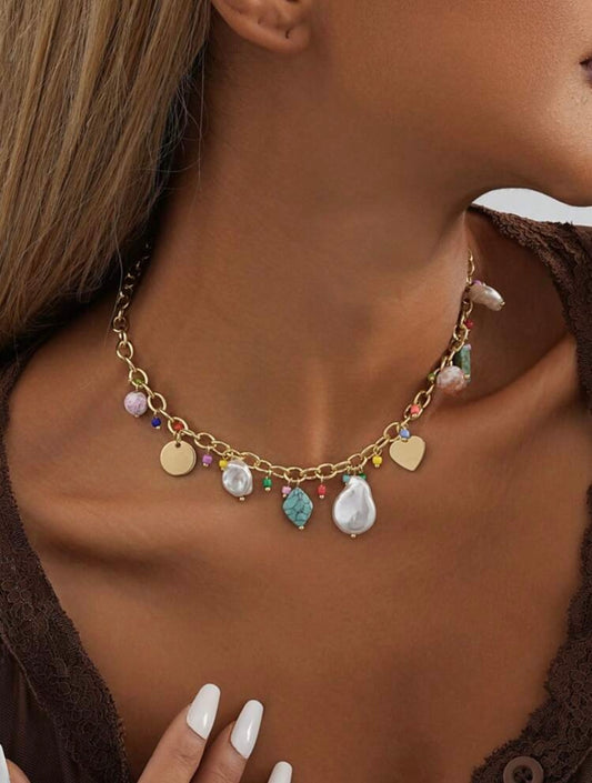 SUMMER BEADED NECKLACE