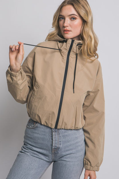 WATERPROOF HOODED JACKET