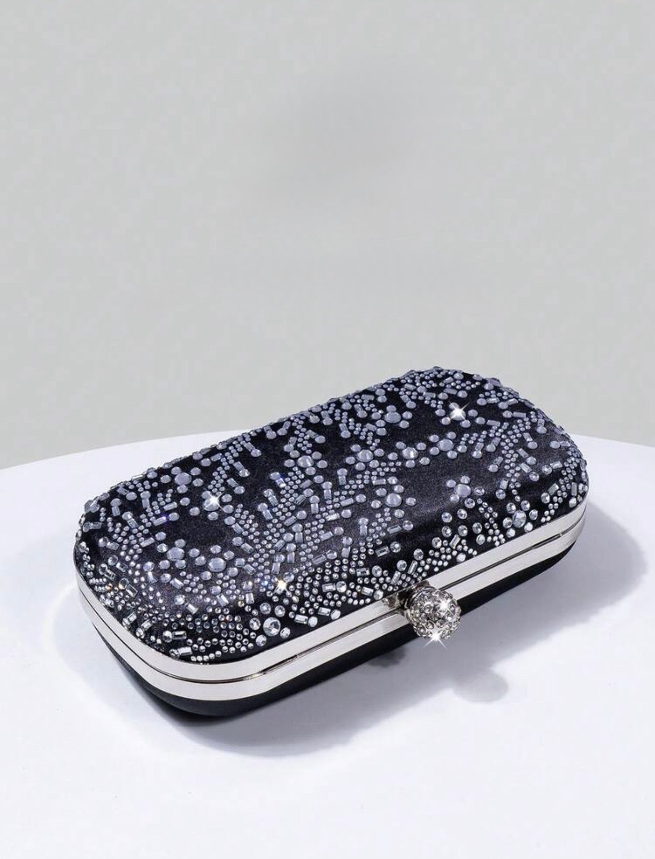 FLORAL SEQUIN EVENING CLUTCH BAG