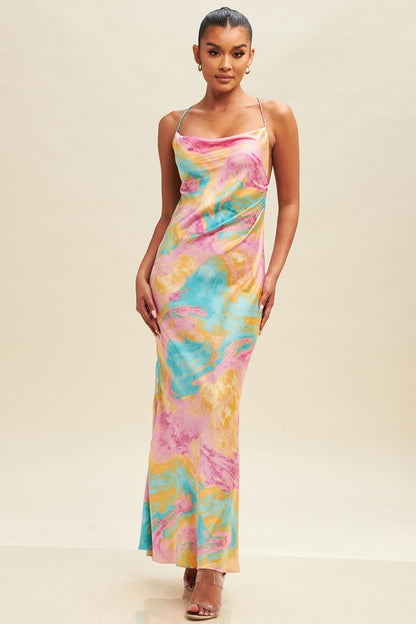 Sunset Hour Slit Dress