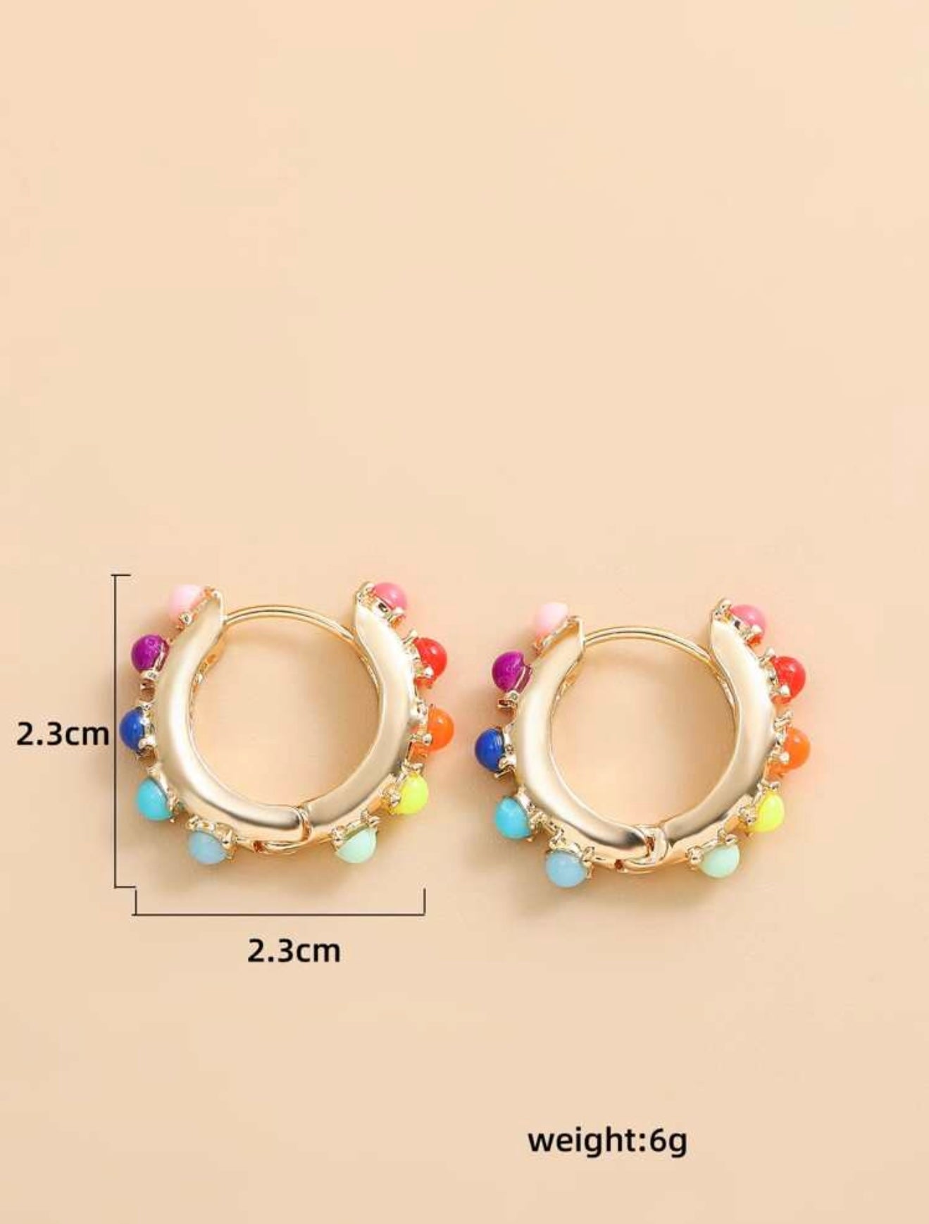 COLORFUL PEARL CLIP-ON EARRINGS