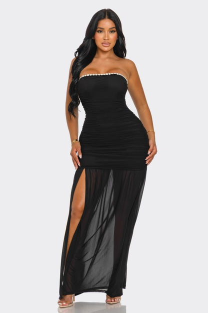 ETERNAL NOIR MAXI PARTY DRESS