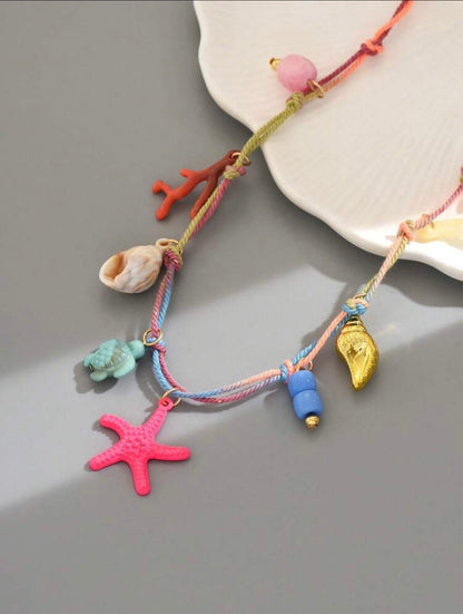 RESIGN MULTI PENDANT SUMMER NECKLACE