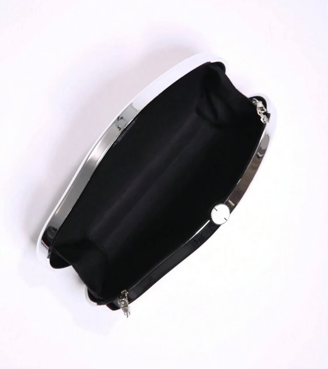 SCULPTURAL HEAVY DUTY EVENING CLUTCH BAG