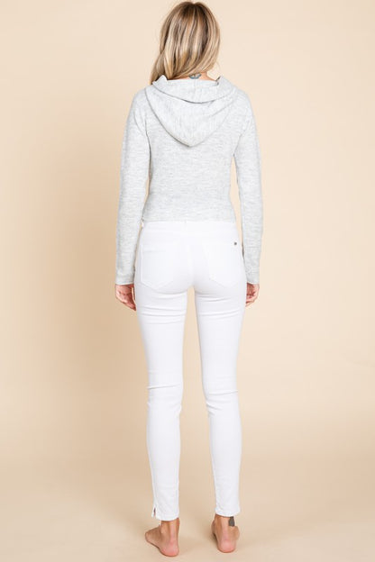 SOFT KNKT ZIPPER HOODIE