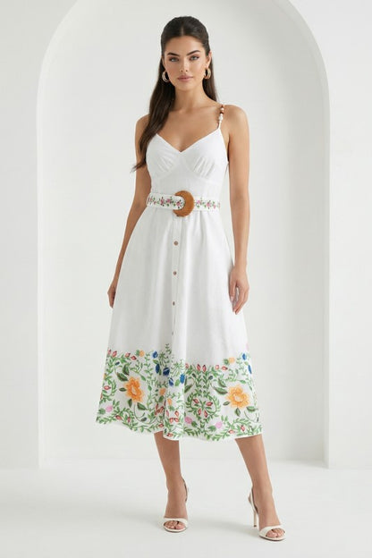 BUBBLE SHORT SLEEVES BUTTON DOWN MINI DRESS