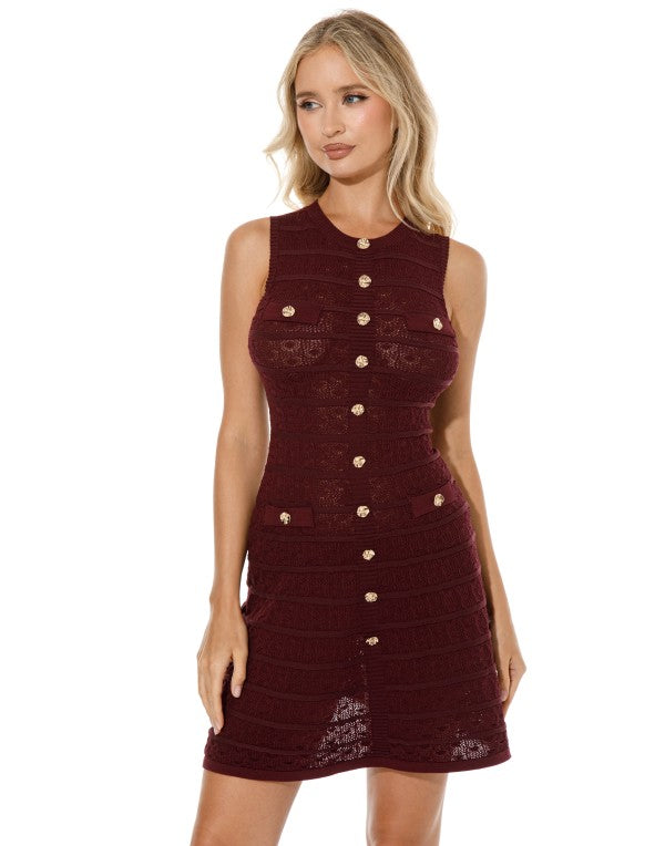 KNIT MINI DRESS