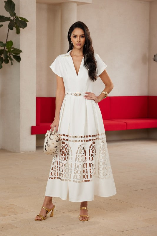 CUTOUT SUMMER MAXI DRESS