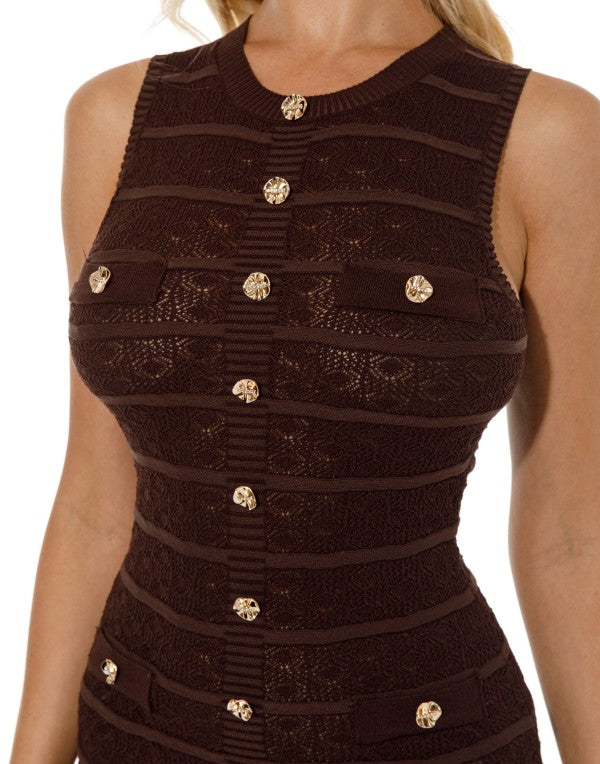 KNIT MINI DRESS