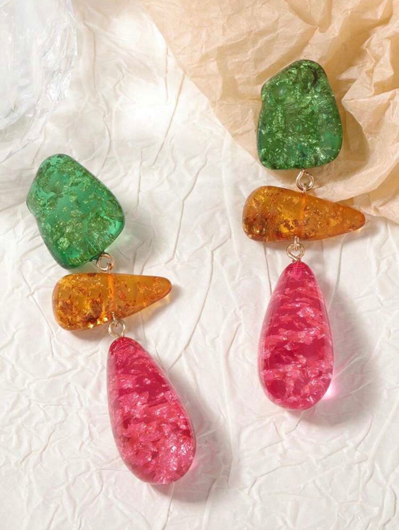 COLOR RESIGN EARRINGS
