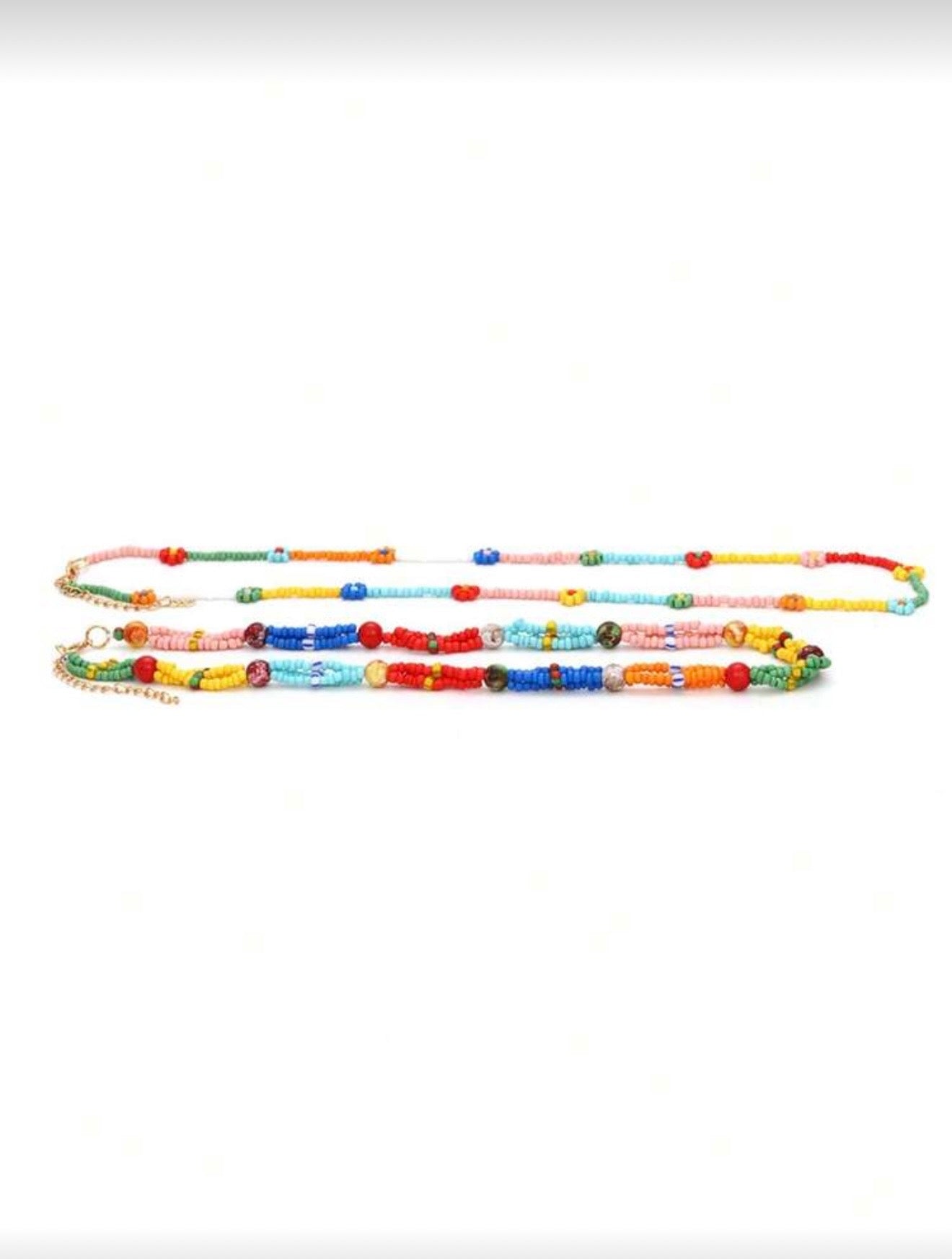 BOHEMIAN COLORED BEADED NECKLACE