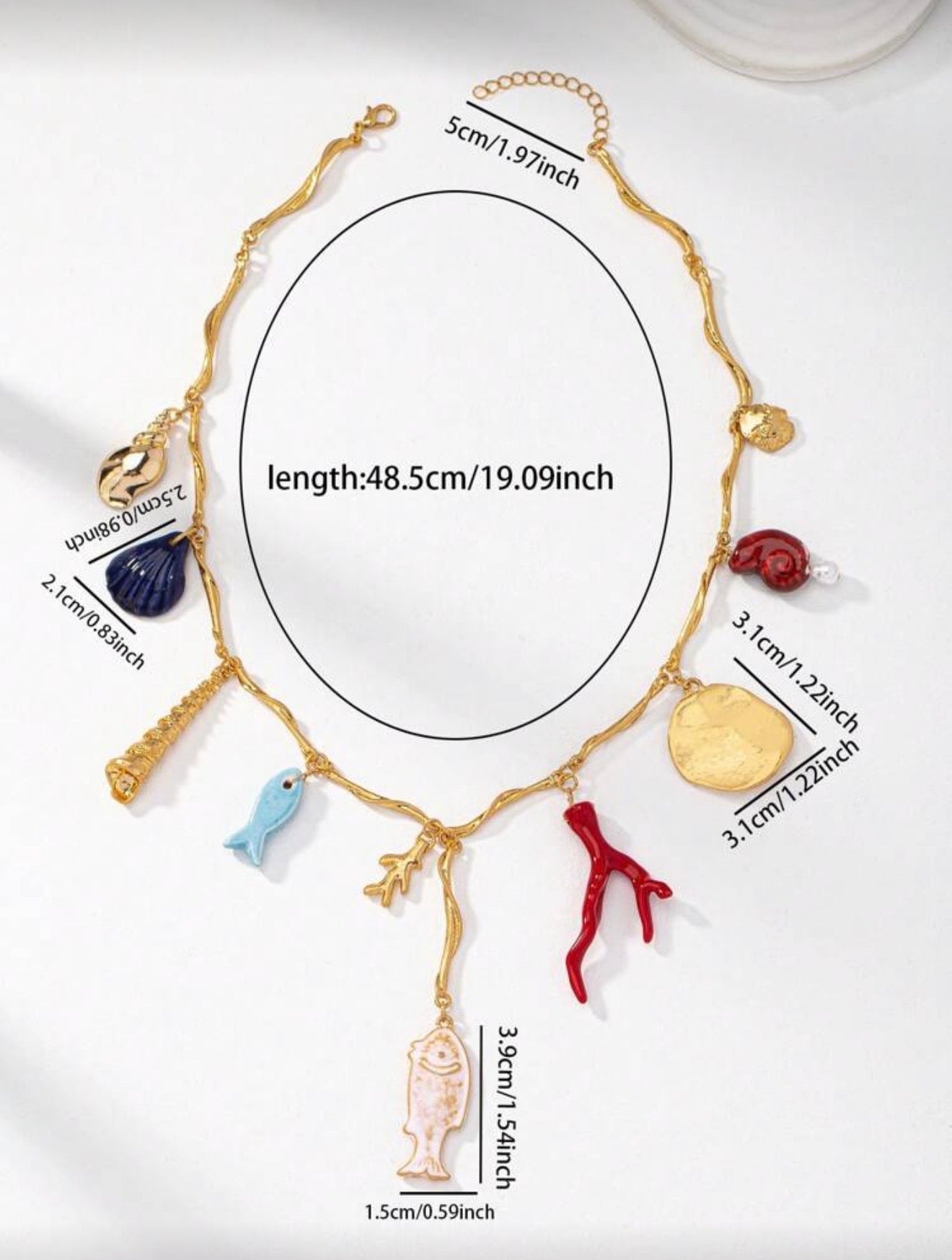 MULTI CHARM SUMMER NECKLACE