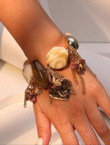 1 PC EXAGGERATED RESIGN ASYMMETRIC BRACELET