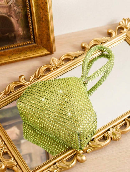 MINI RHINESTONE EVENING CLUTCH BAG