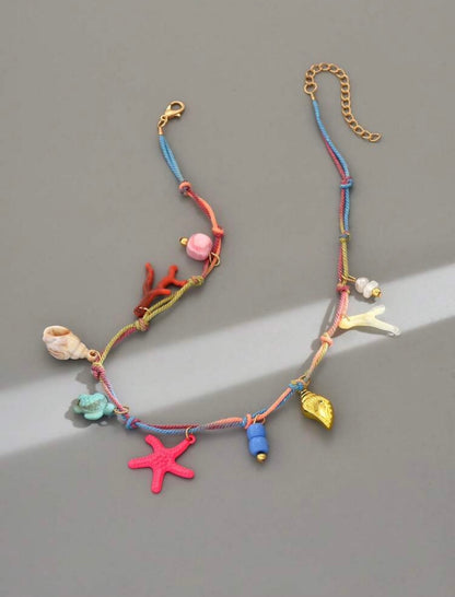 RESIGN MULTI PENDANT SUMMER NECKLACE