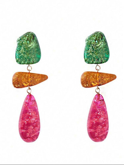 COLOR RESIGN EARRINGS