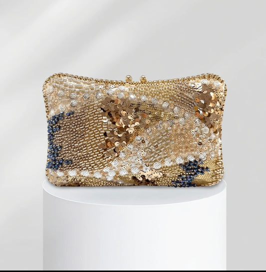 LUXURY RHINESTONE EVENING CLUTCH BAG