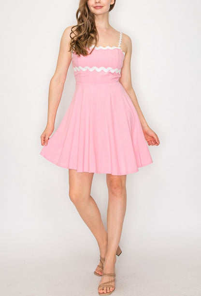 Flowy Pleated Mini Dress