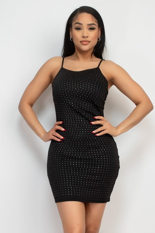 CAMI RHINESTONE BODYCONE DRESS