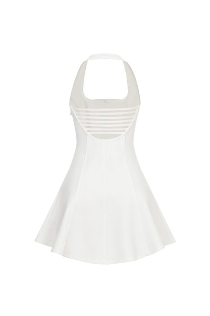 HALTER GLAMOUR BANDAGE MINI DRESS