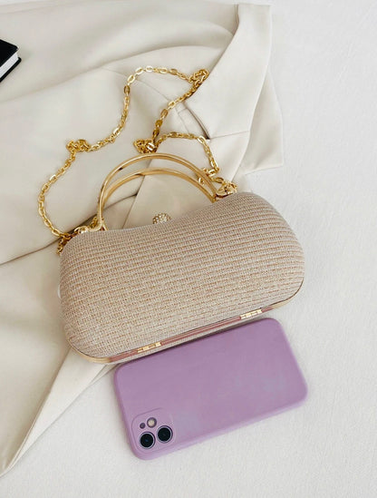 GLITTERING EVENING CLUTCH BAG