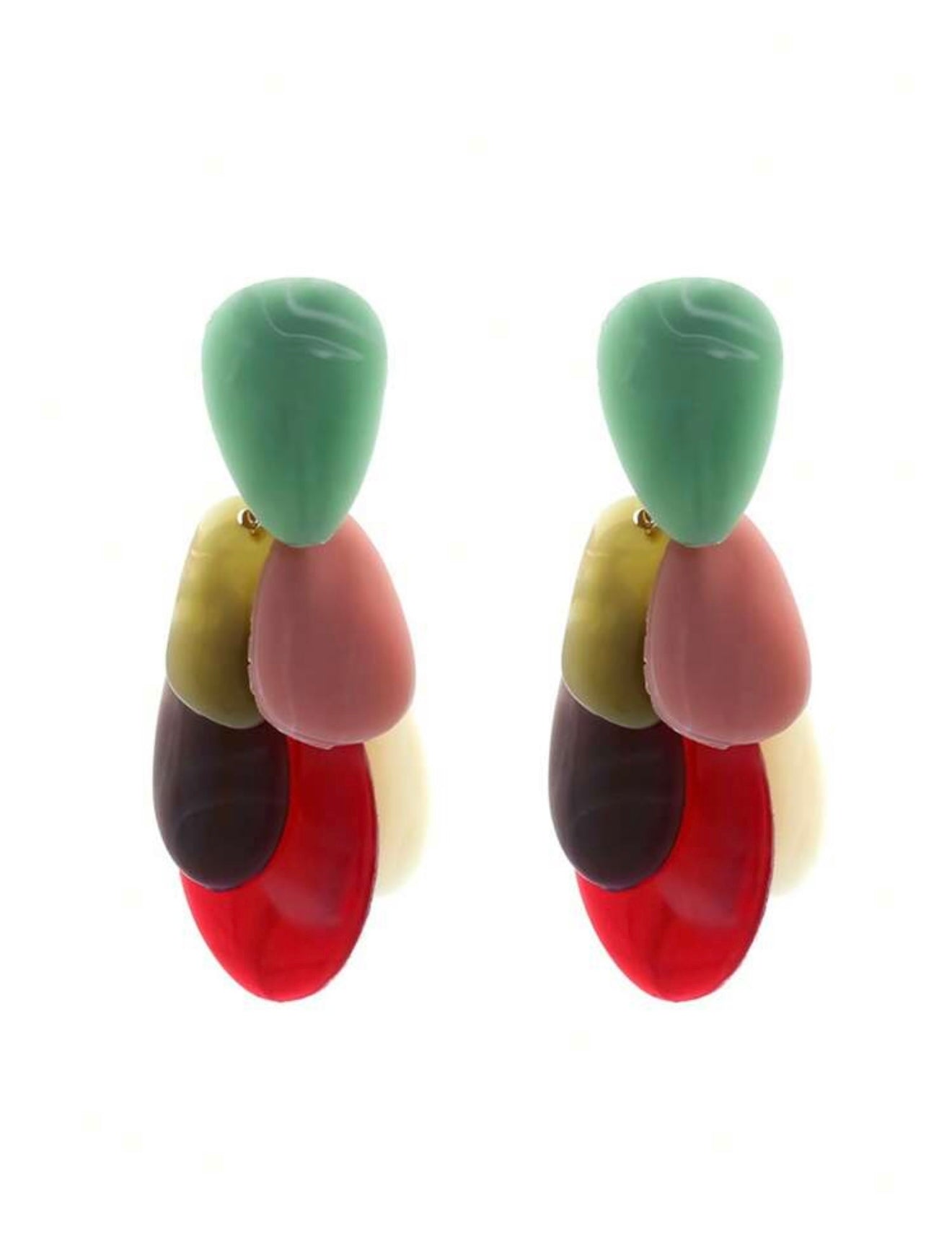 IRREGULAR RESIGN EARRINGS