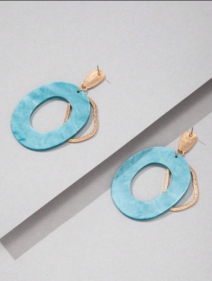 BOHEMIAN ACRYLIC GEOMETRIC EARRINGS