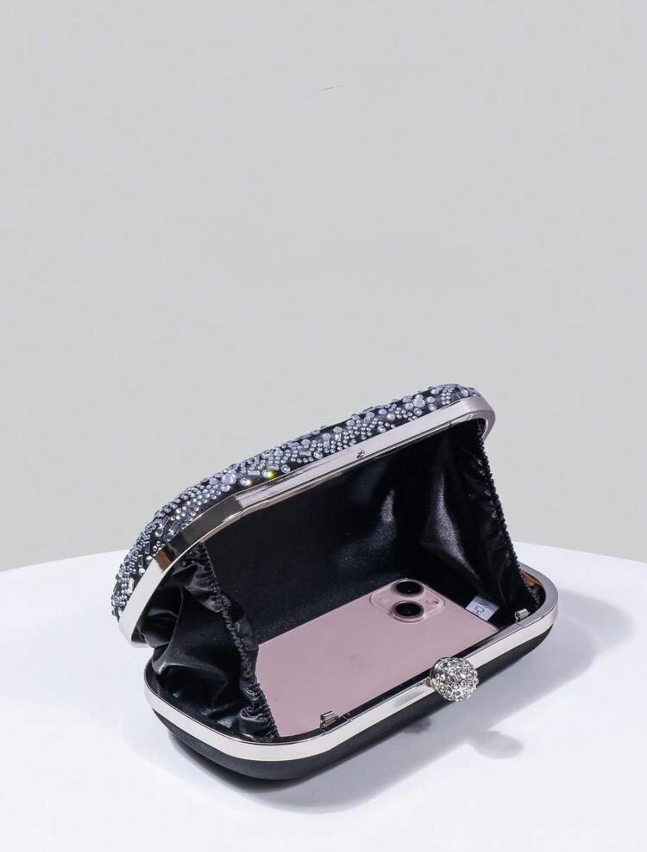FLORAL SEQUIN EVENING CLUTCH BAG