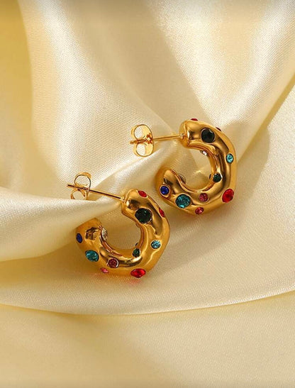 CUFF HOOP EARRINGS