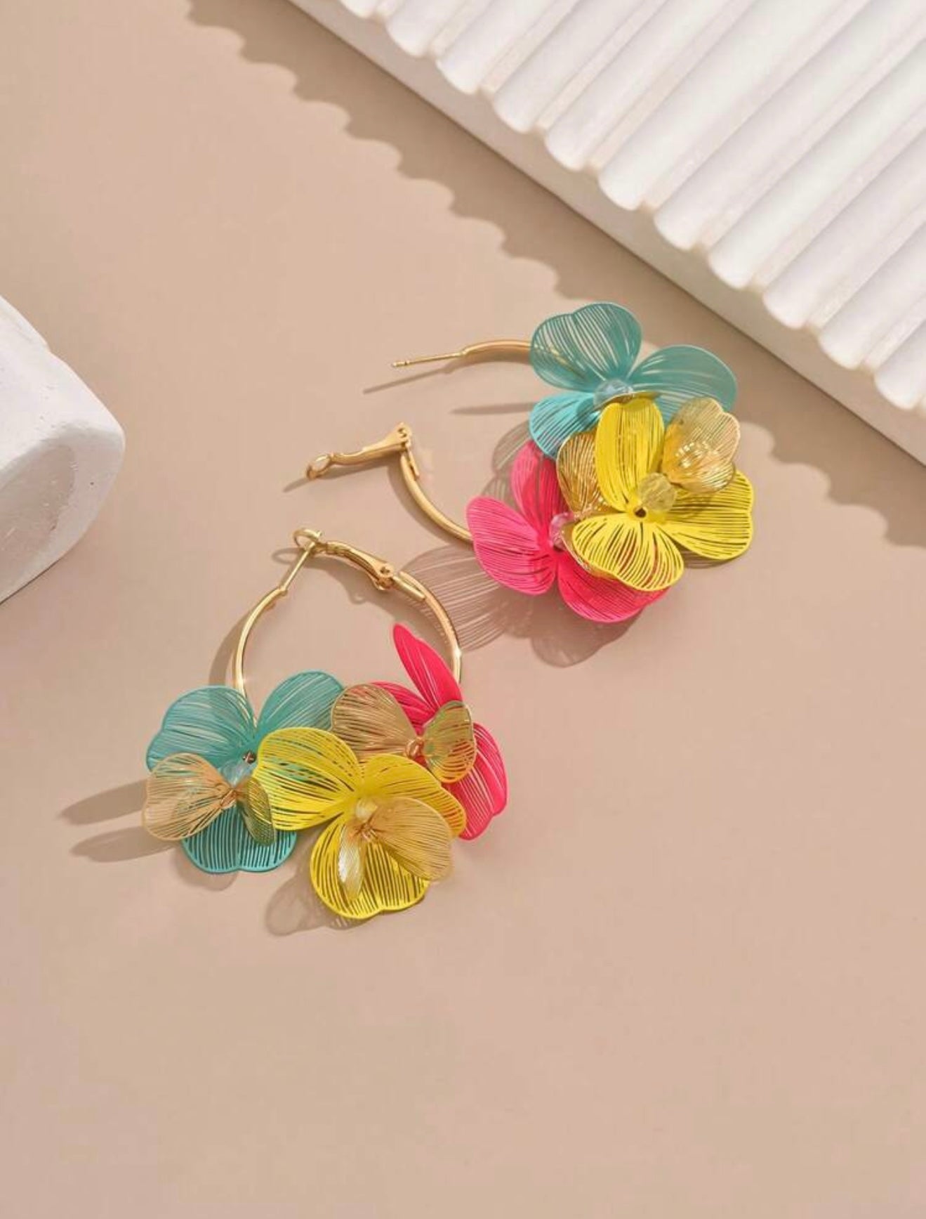 3D FLOWER EARRINGS