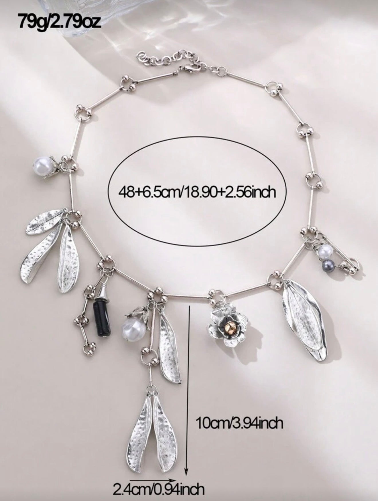 LUXURY METAL FLOWER PENDANT NECKLACE