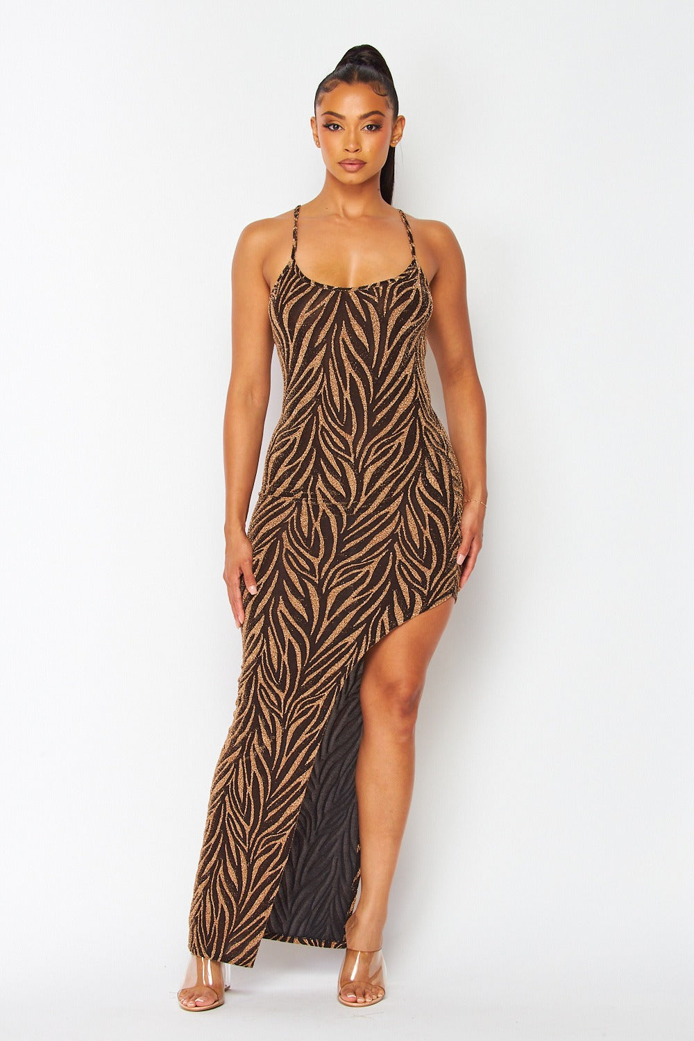 SIDE SLIT PARTY DRESS