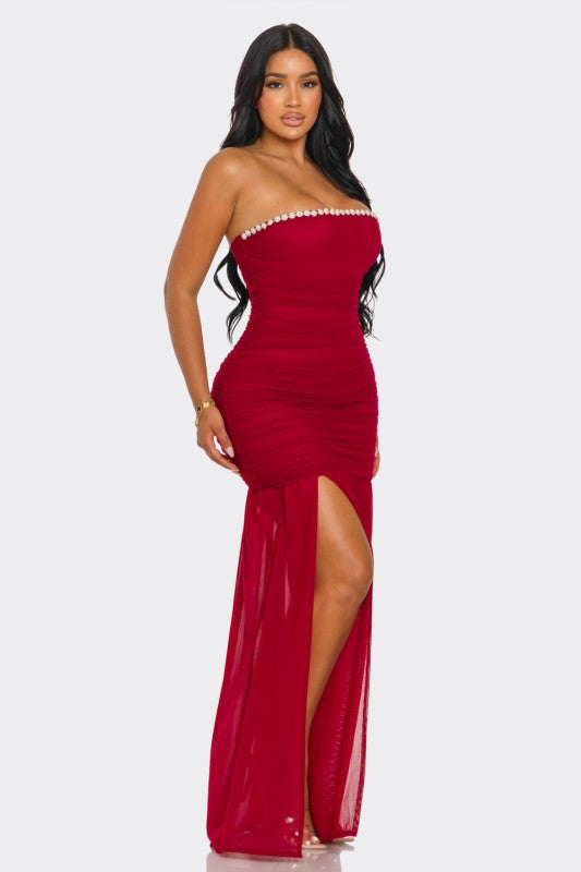 ETERNAL NOIR MAXI PARTY DRESS