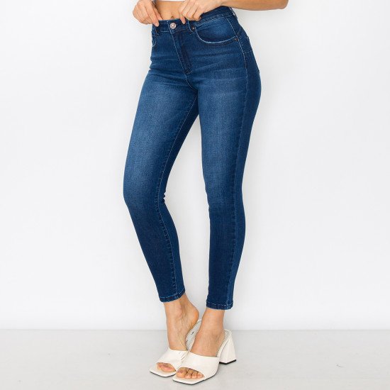 BASIC FIVE POCKET PUSH-UP SKINNY DENIM PANTS