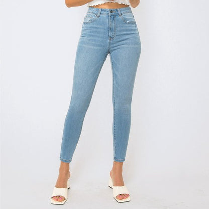 SLUB BASIC SKINNY DENIM PANTS