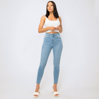 SLUB BASIC SKINNY DENIM PANTS