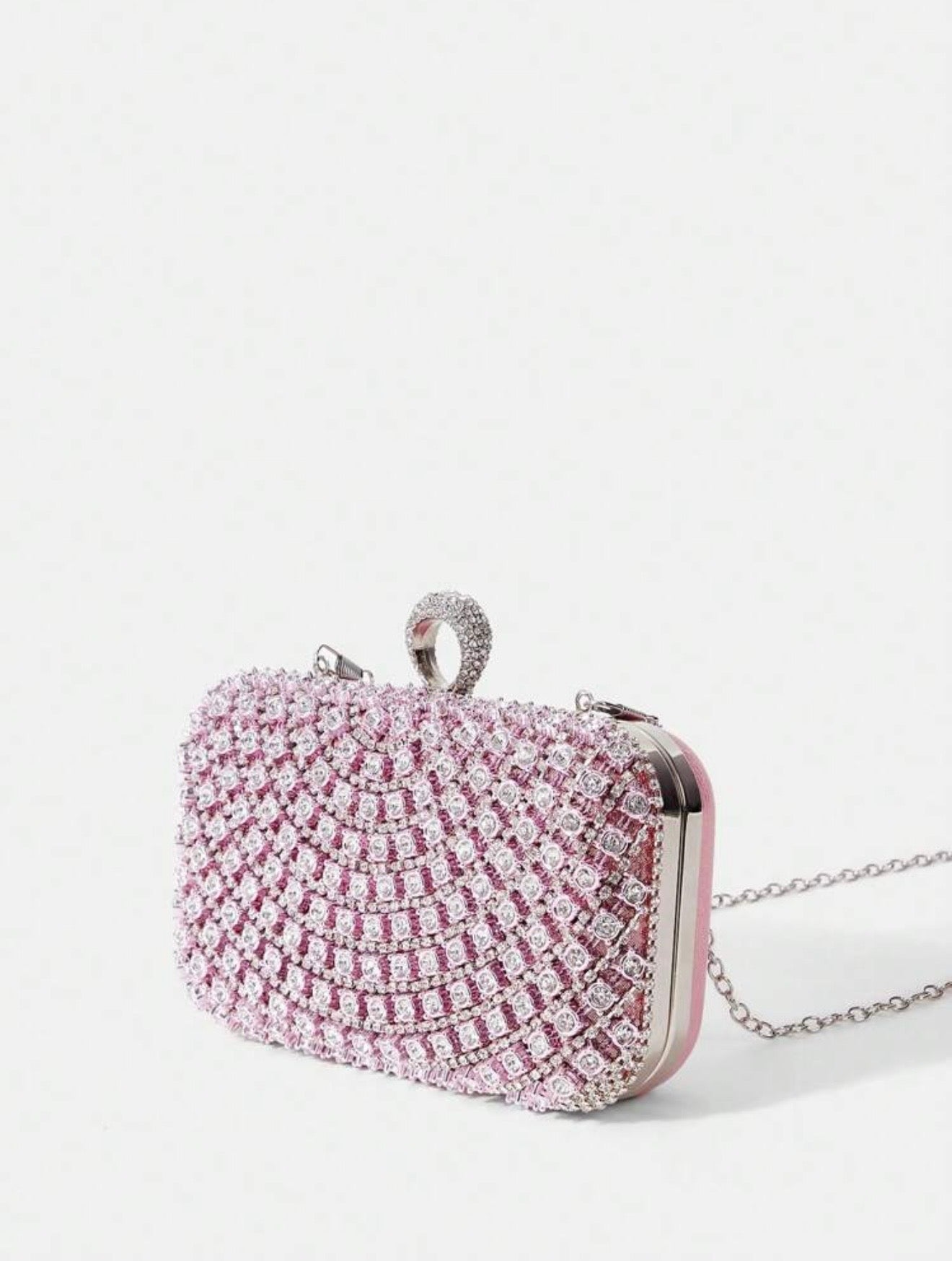 ELGANT DIAMOND SEQUIN BOX-SHAPED EVENING CLUTCH (Copy)