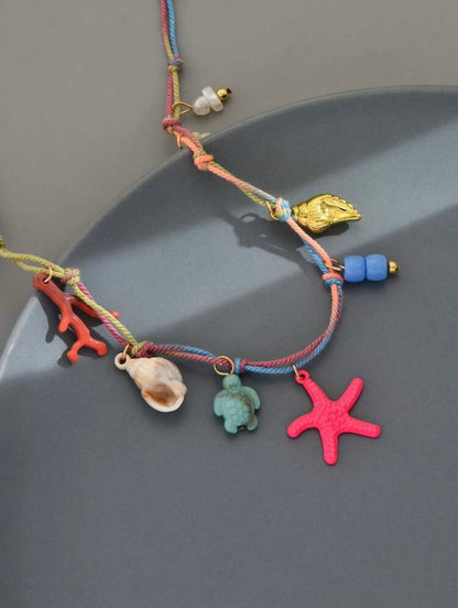 RESIGN MULTI PENDANT SUMMER NECKLACE