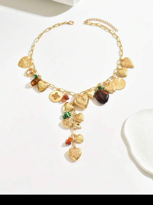 PREMIUM GOLD PENDANT Y NECKLACE